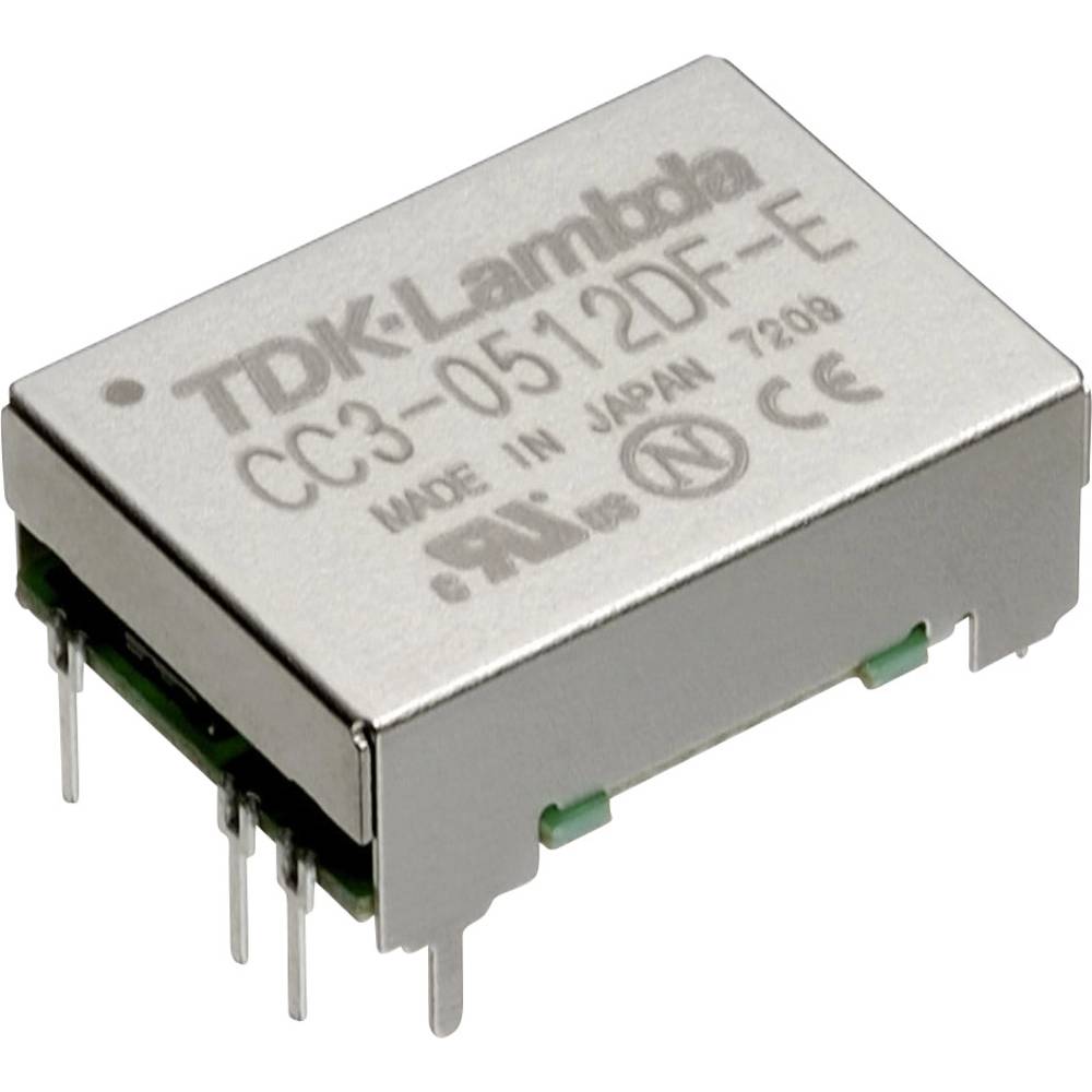 TDK-Lambda CC3-2412SF-E Convertitore DC/DC da circuito stampato 24 V/DC 12 V/DC, 15 V/DC 0.25 A 3 W Num. uscite: 1 x Contenuto 1 pz.