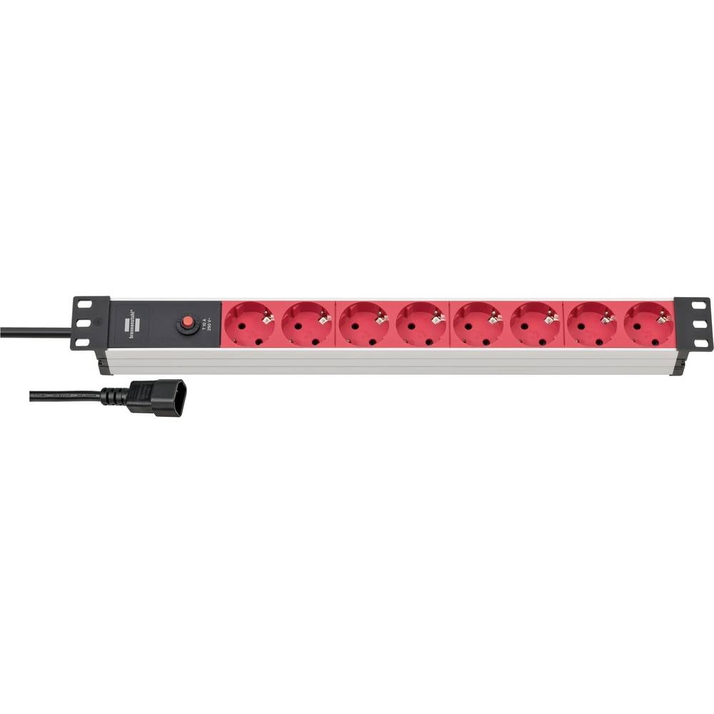 Brennenstuhl 1390007118 Multipresa per rack 19 Nero, Argento Connettore IEC 1 pz.