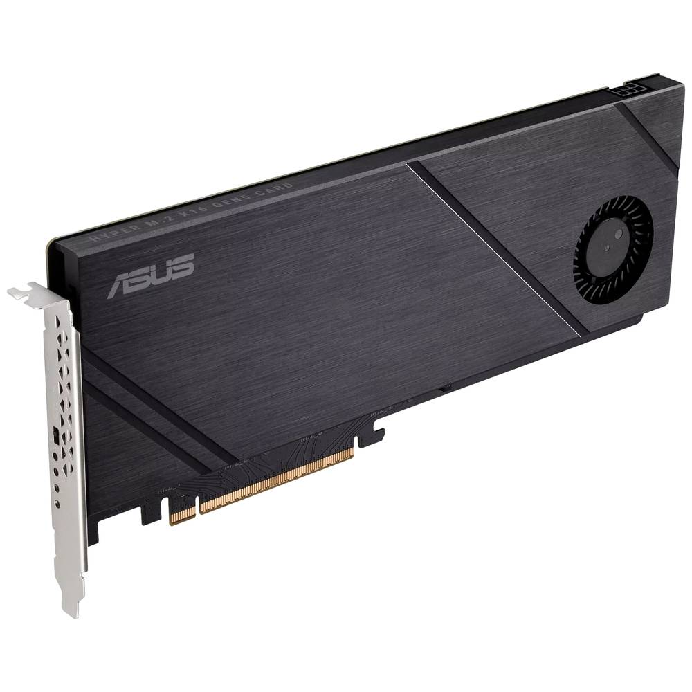 Asus Hyper M.2 x16 Gen5 Card Controller M.2 PCIe x16 Adatto per (SSD): 2242, 2260, 2280 Raffreddamento attivo