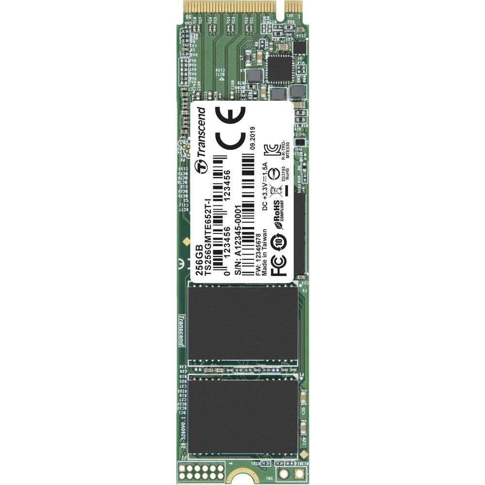 Transcend MTE652T-I 256 GB SSD interno NVMe/PCIe M.2 PCIe NVMe 3.0 x4 Industrial TS256GMTE652T-I