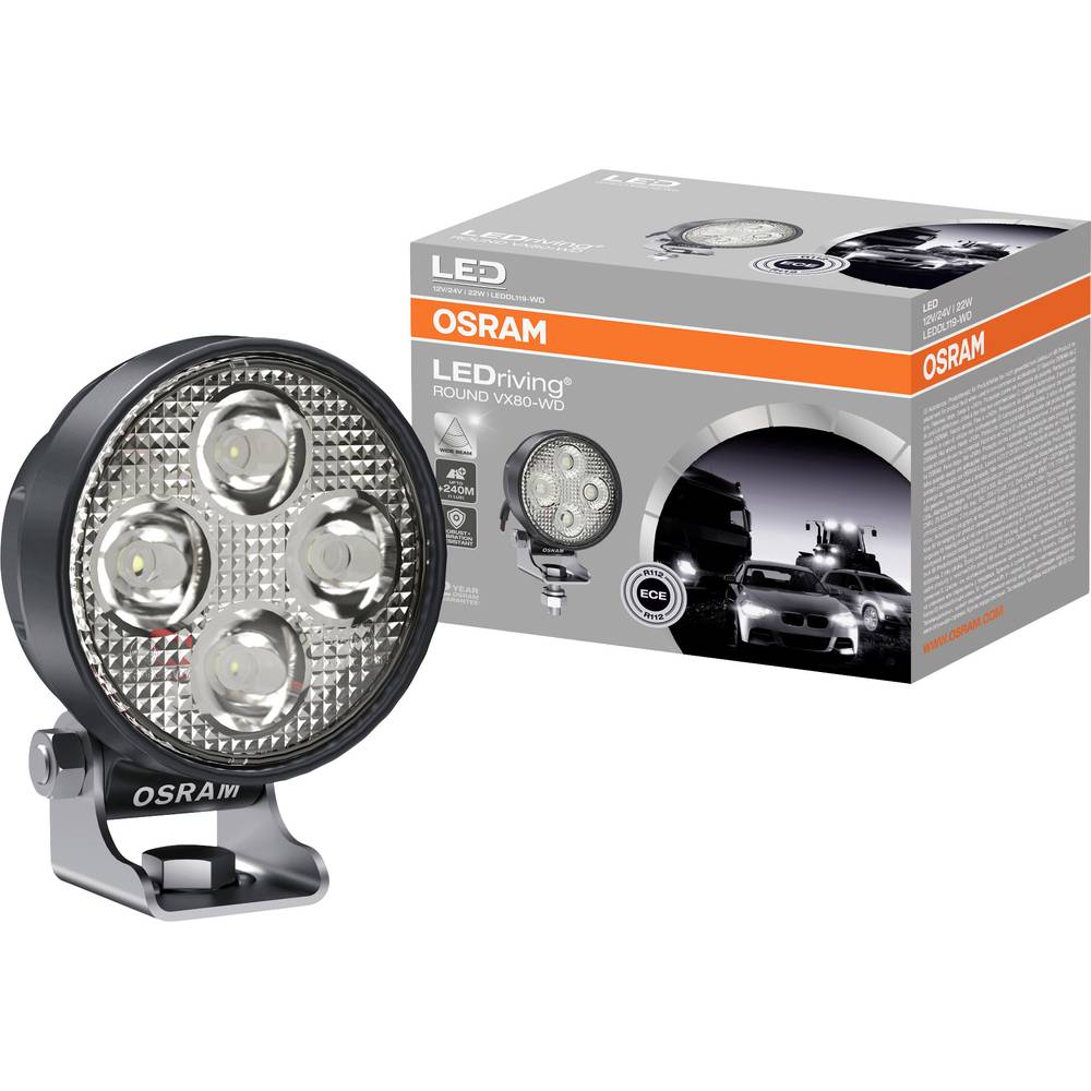 OSRAM Faretto abbagliante LEDDL119-WD LEDDL119-WD LED (monocolore) anteriore (L x L x A) 83 x 65 x 108 mm