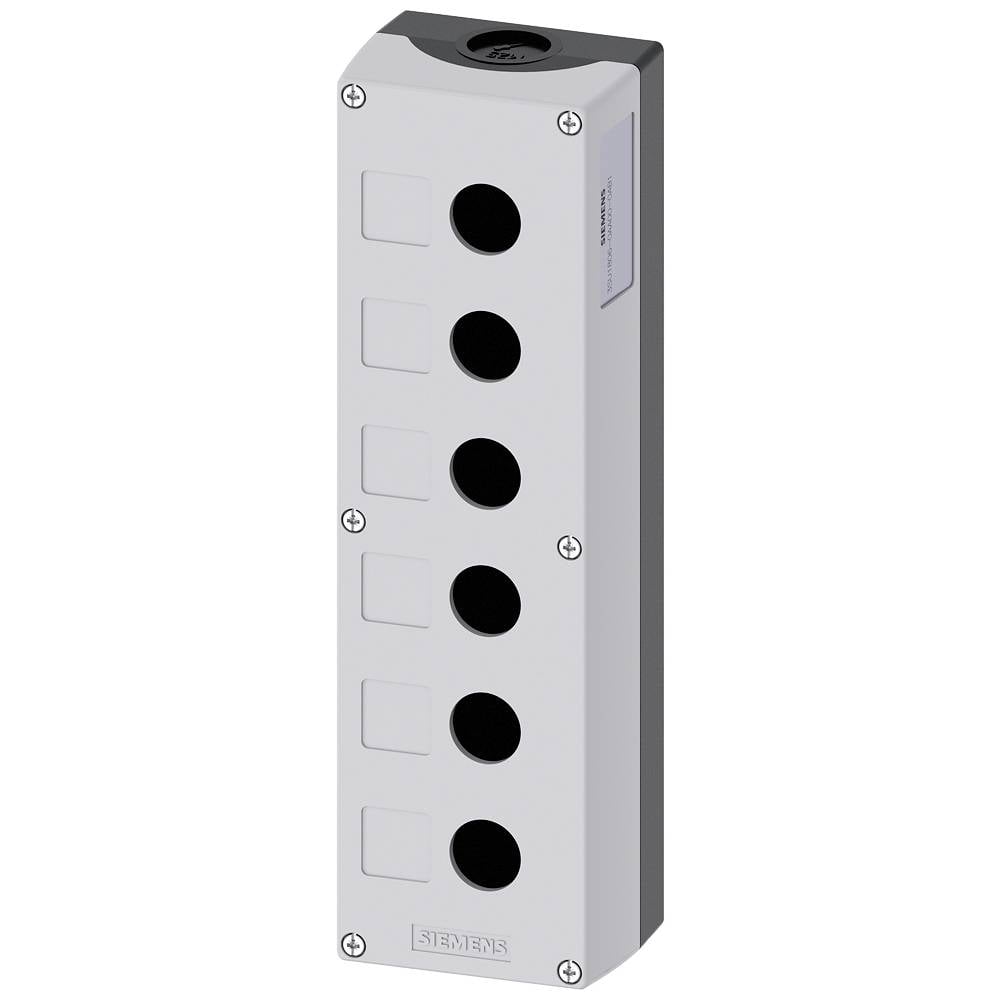 Siemens 3SU1806-0AA00-0AB1 Contenitore vuoto 6 posizioni di montaggio (L x L x A) 280 x 85 x 64 mm Grigio 1 pz.