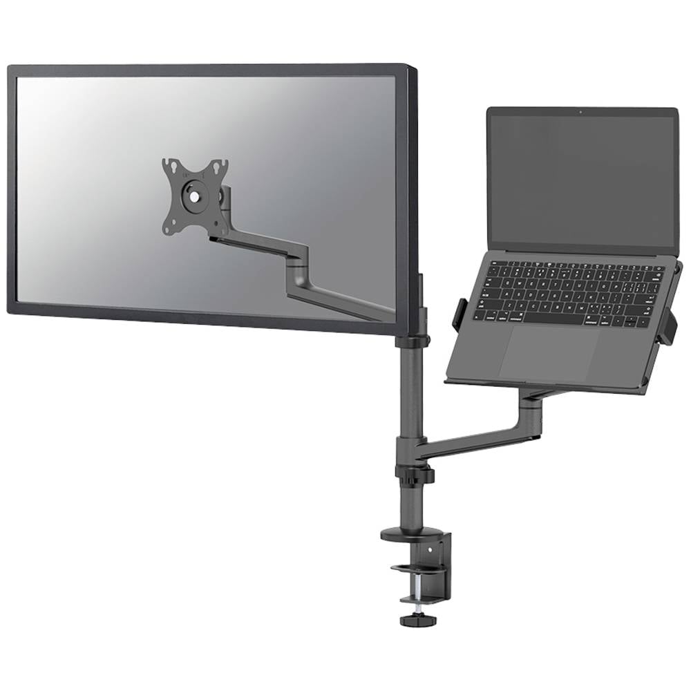 Neomounts DS20-425BL2 1 parte Supporto da tavolo per monitor 43,2 cm (17) - 68,6 cm (27) Nero Inclinabile, Rotante, Girevole, Regolabile in altezza