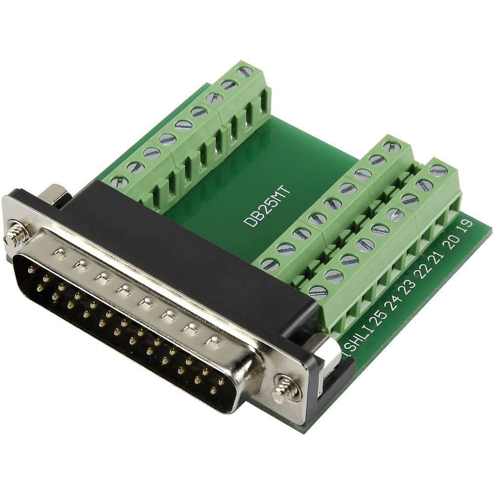 TRU COMPONENTS DSUB25M-27TB-3 1229325 Spina SUB-D 90 ° Numero Poli (num): 25 A vite 1 pz.