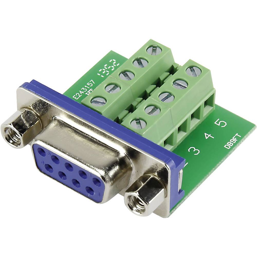 TRU COMPONENTS DSUB09F-10TB-2 1229331 Presa SUB-D 90 ° Numero Poli (num): 9 A vite 1 pz.
