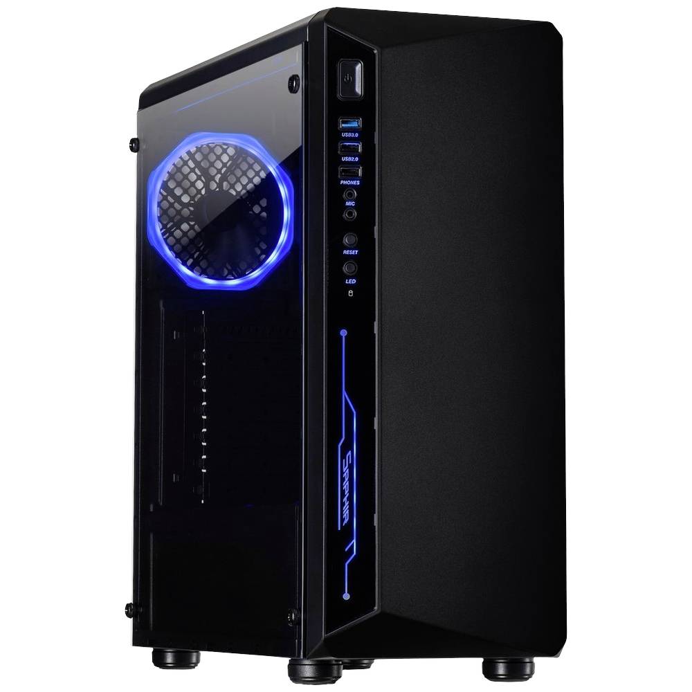 Inter-Tech C-3 Saphir Tower PC Case Nero
