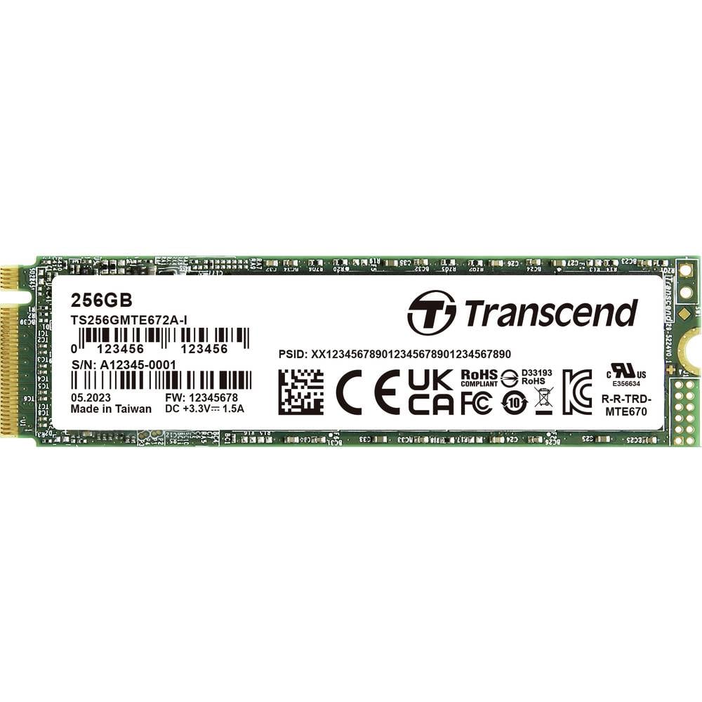 Transcend 256 GB SSD interno PCIe TS256GMTE672AI-VS1