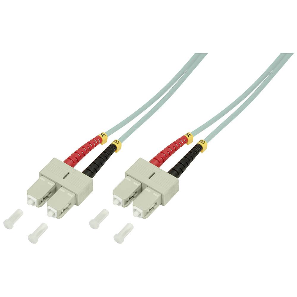Cavo LogiLink FP3SC01 Fibra ottica [1x Spina SC - 1x Spina SC] 50/125 µ Multimode OM3 1.00 m