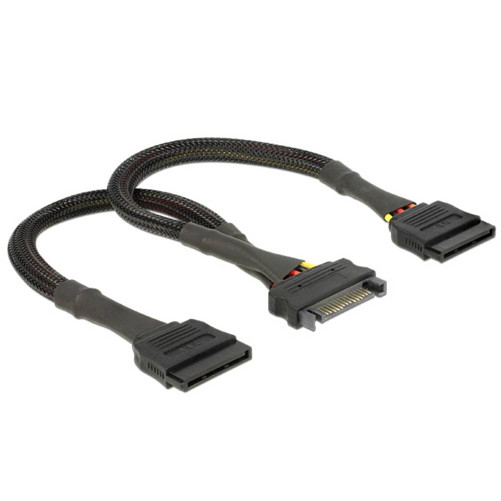 Cavo Alimentazione Delock 0.25 m Nero