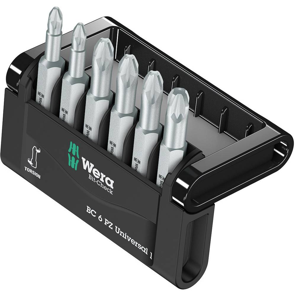 Wera Mini-Check PZ, 50 mm 05056471001 Kit inserti 6 parti Croce Pozidriv