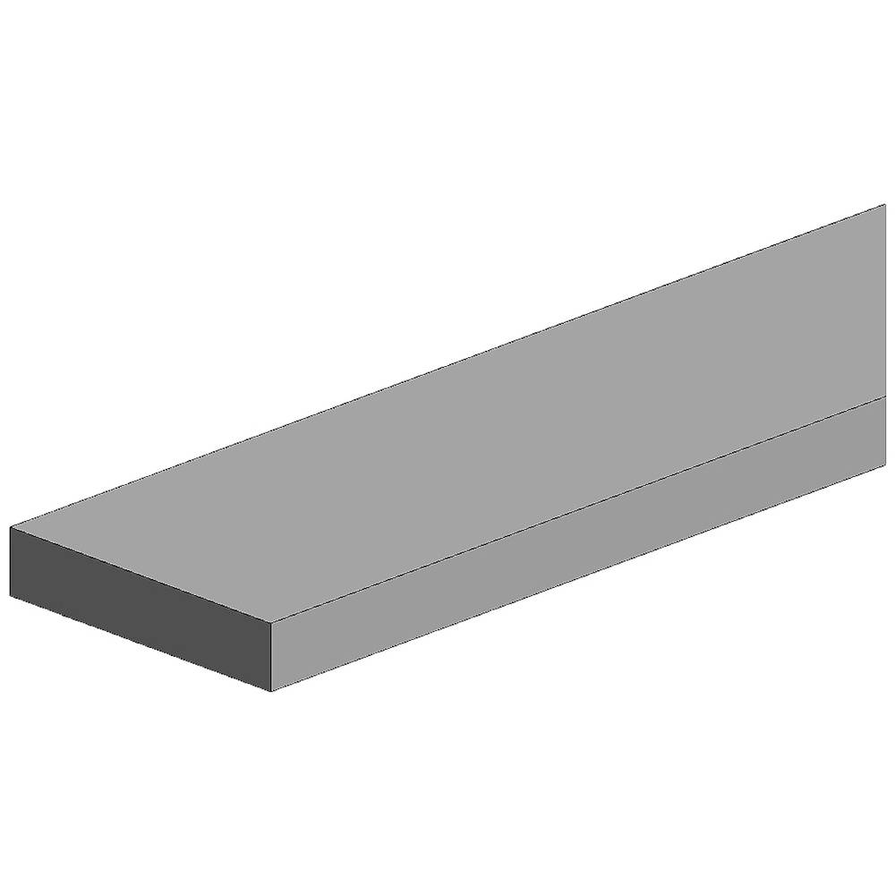 Profilato rettangolare Polistirolo (L x L x A) 350 x 2 x 1 mm 10 pz.
