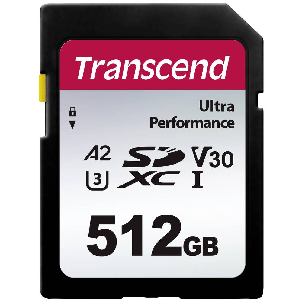 Transcend TS64GSDC340S Scheda SDXC 512 GB A1 Application Performance Class, A2 Application Performance Class, v30 Video Speed Class, UHS-Class 3 antiu