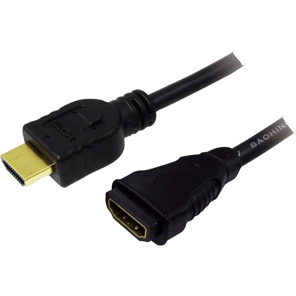LogiLink HDMI Prolunga Spina HDMI-A, Presa HDMI-A 5.00 m Nero CH0058 UHD 4K; Cavo HDMI