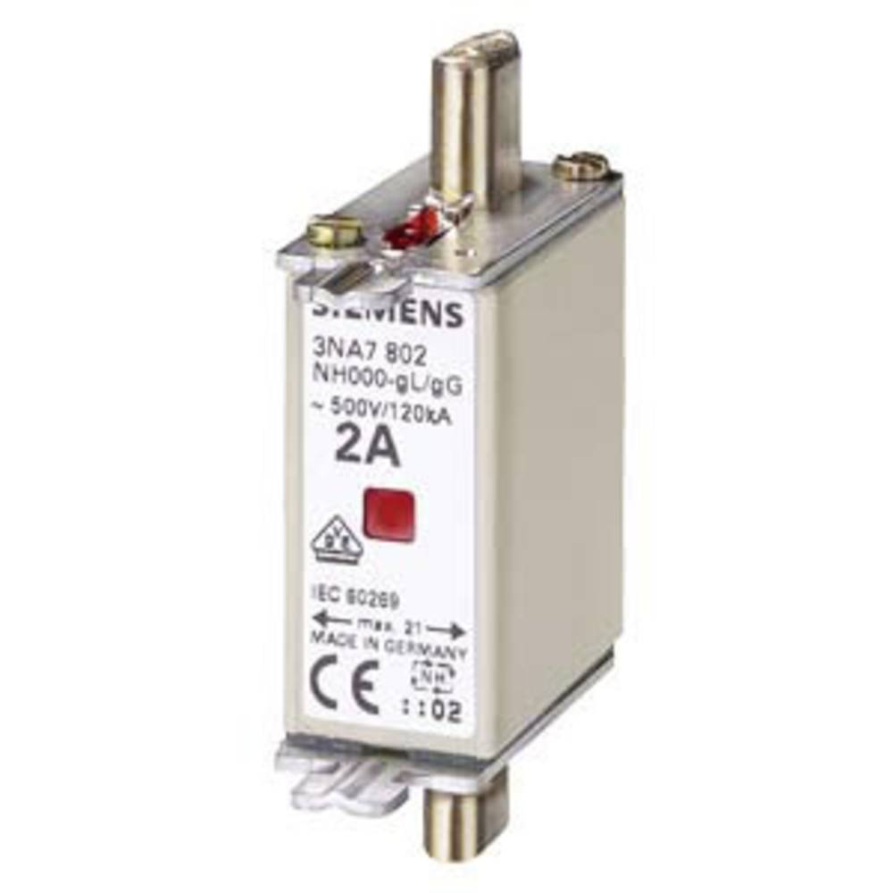 Siemens 3NA7820 Inserto fusibile Misura fusibile = 000 50 A 500 V 3 pz.