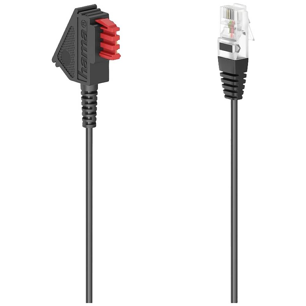 Cavo DSL Hama [1x Spina TAE-F - 1x Spina RJ45 8p2c] 10 m Nero