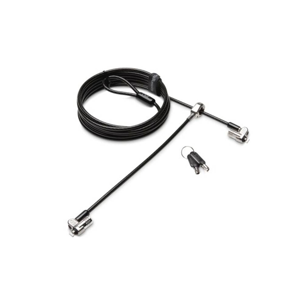 Kensington Lucchetto per laptop Lucchetto a chiave Collegamento per due notebook, chiusura con testa a T superforte anti manipolazione 2430 mm Microsa