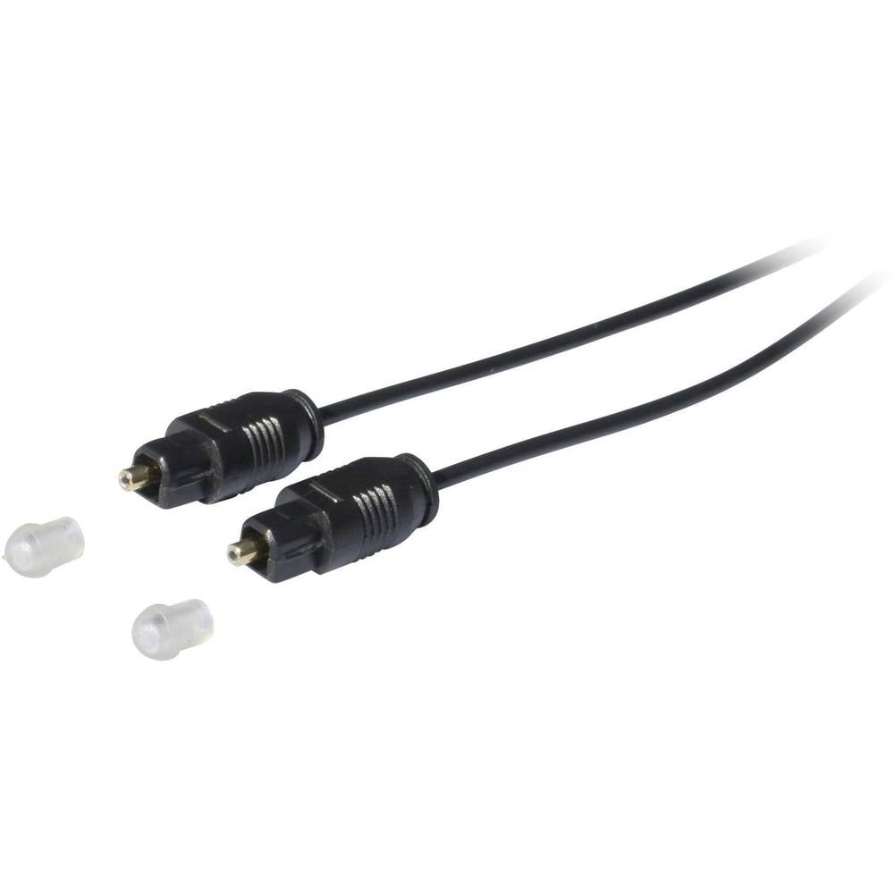 Kash Toslink Digital Audio Cavo [1x Spina Toslink (ODT) - 1x Spina Toslink (ODT)] 1.50 m Nero