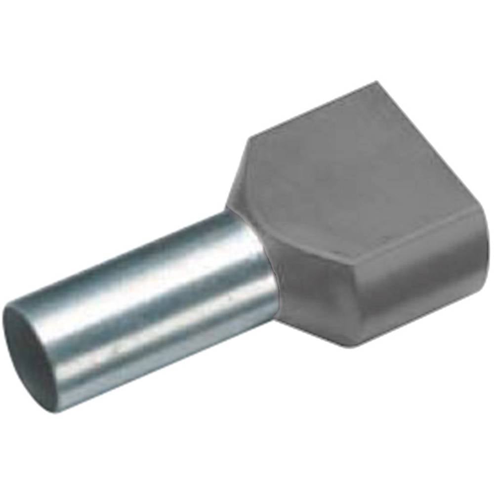 Cimco 18 2414 Capocorda doppio 2.5 mm² Parzialmente isolato Grigio 100 pz.