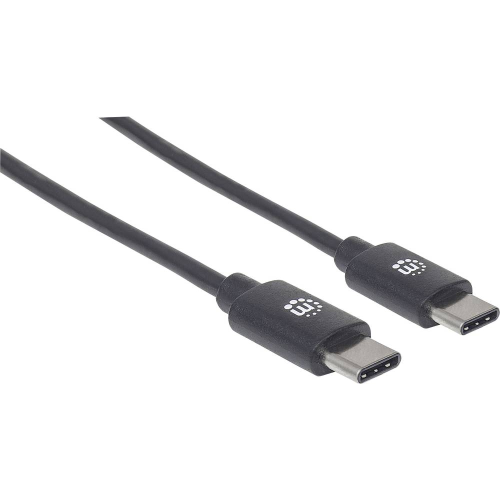 Manhattan Cavo USB USB 2.0 Spina USB-C® 3.00 m Nero 354882