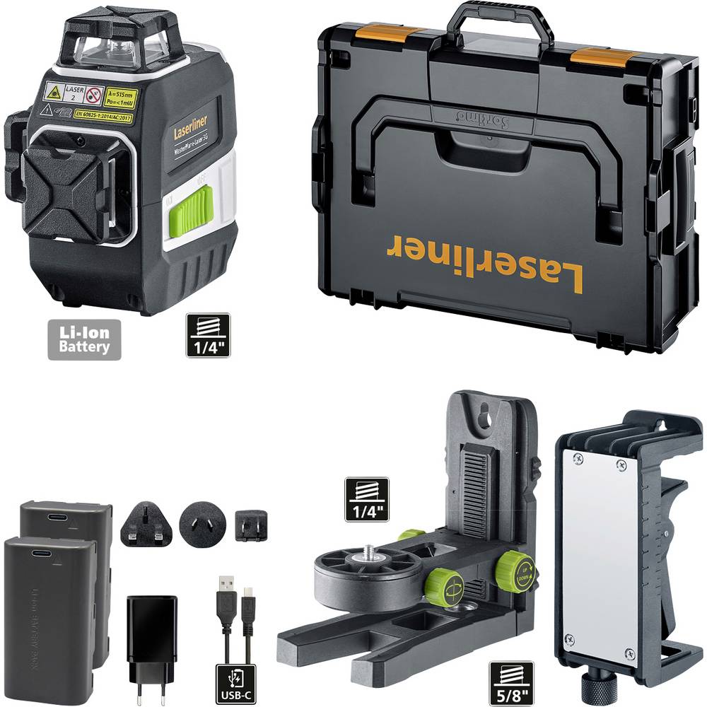 Laserliner MasterPlane-Laser 3G Pro Laser a linee a 360°