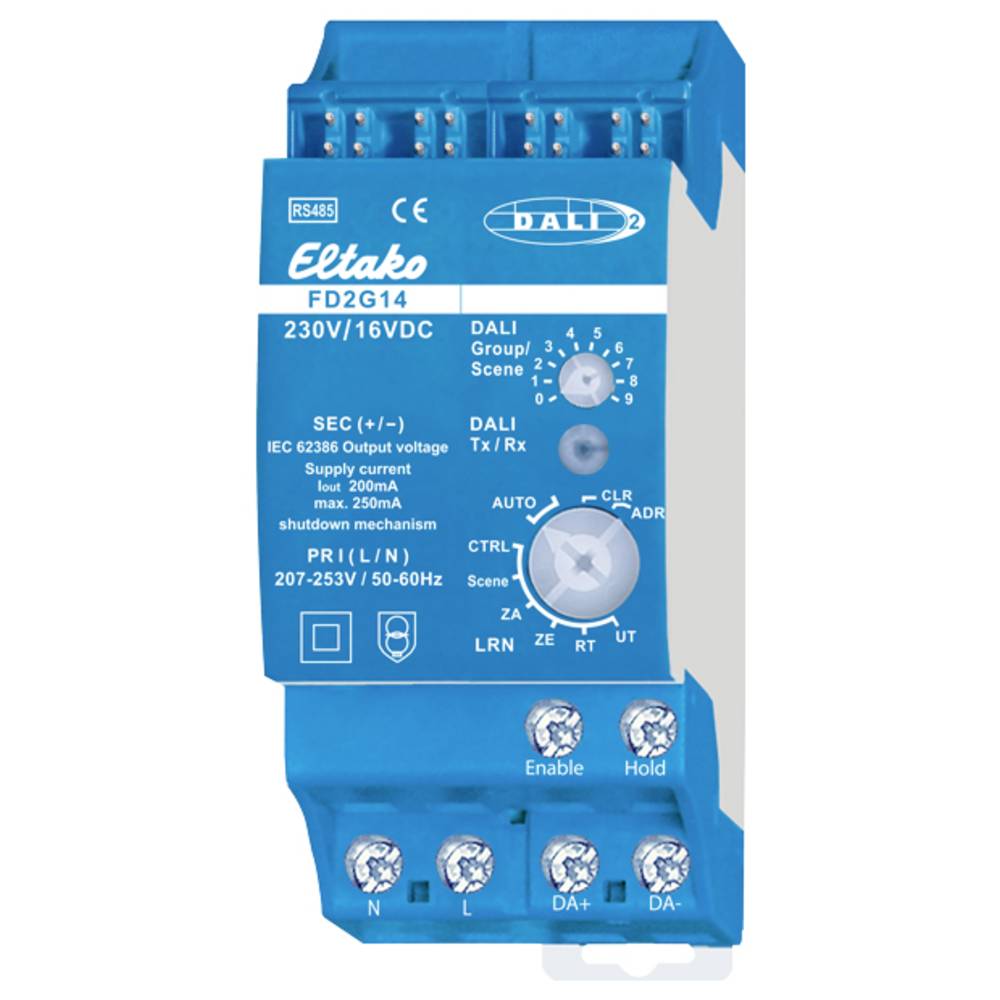FD2G14 Eltako Gateway DALI Guida DIN