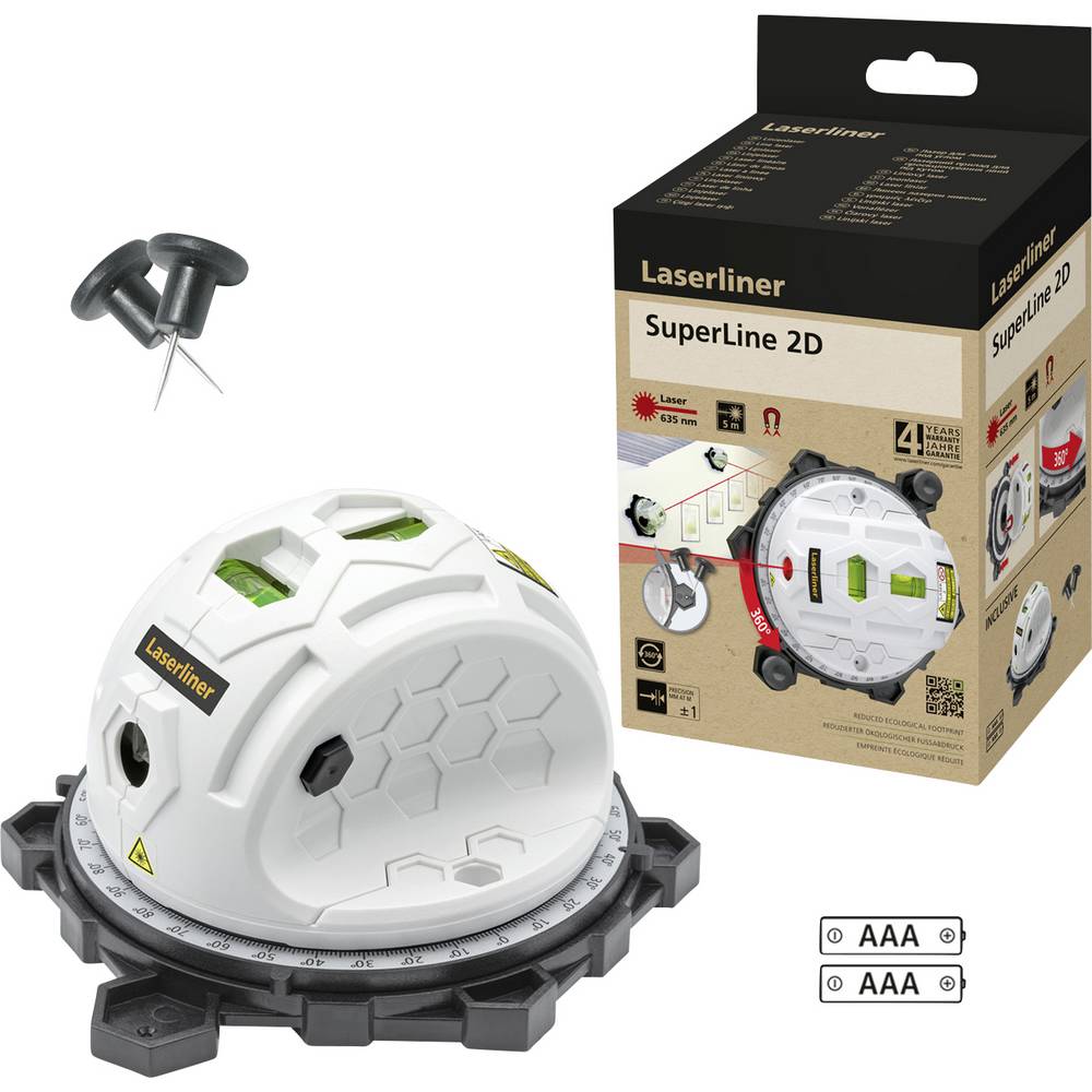 Laserliner SuperLine 2D 081.110E Livella a bolla digitale