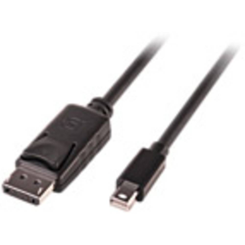 LINDY Mini-DisplayPort / DisplayPort Cavo adattatore Spina Mini DisplayPort , Spina DisplayPort 3.00 m Nero 41647 Certificato UL, doppia schermatura,
