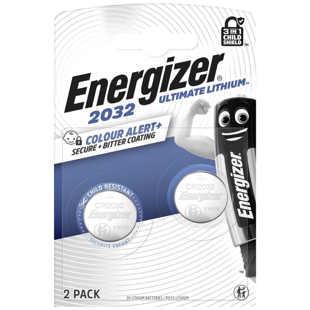 Energizer Batteria a bottone CR 2032 3 V 2 pz. 235 mAh Litio E304206200