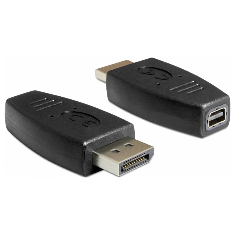 Delock 65237 DisplayPort / Mini-DisplayPort Adattatore [1x Spina DisplayPort - 1x Presa Mini DisplayPort] Nero