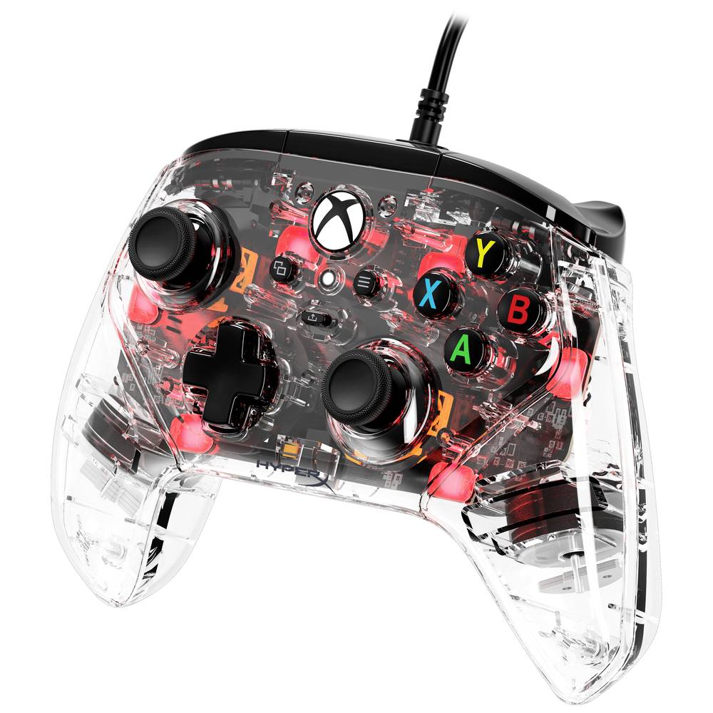 HyperX Clutch Gladiate RGB Gamepad PC, Xbox One, Xbox One S, Xbox Series S, Xbox Serie X Trasparente