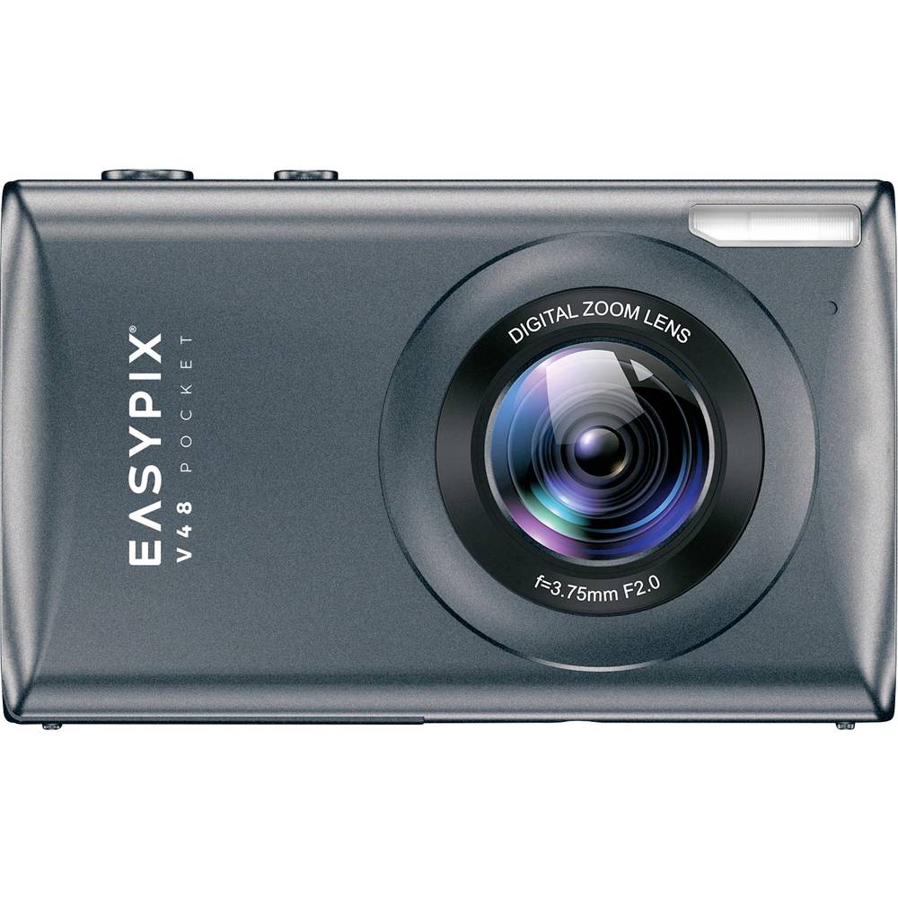 Easypix V48 Pocket Anthrazite Fotocamera digitale 8 Megapixel Antracite Batteria integrata, Video 4K, Video Full HD, con flash integrato