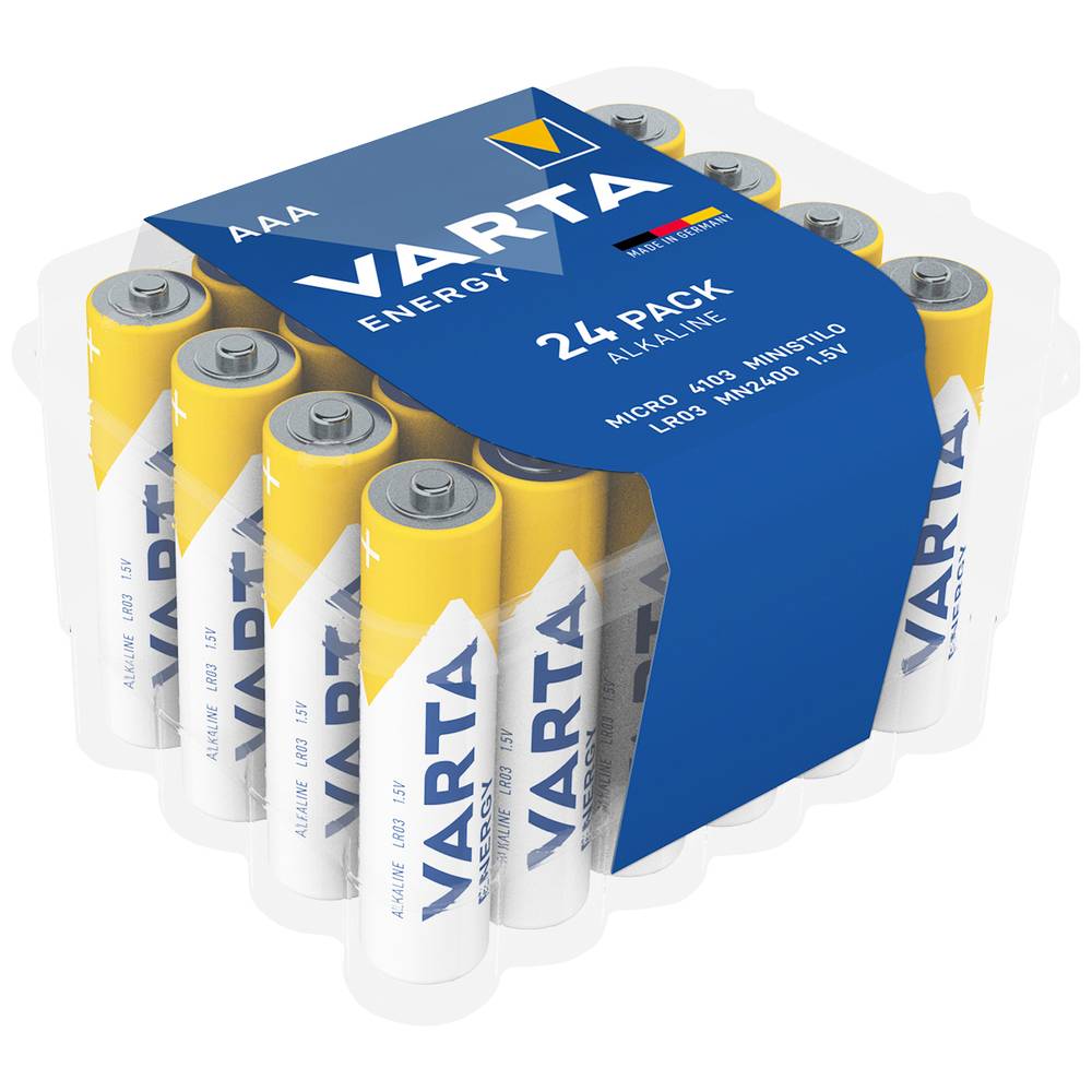 Varta Energy AAA CVP 24 Batteria Ministilo (AAA) Alcalina/manganese 1200 mAh 1.5 V 24 pz.