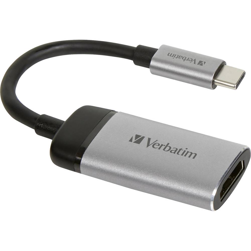 Verbatim 49143 USB-C® Adattatore [1x spina USB-C® - 1x Presa HDMI] Argento (opaco) 0.10 m