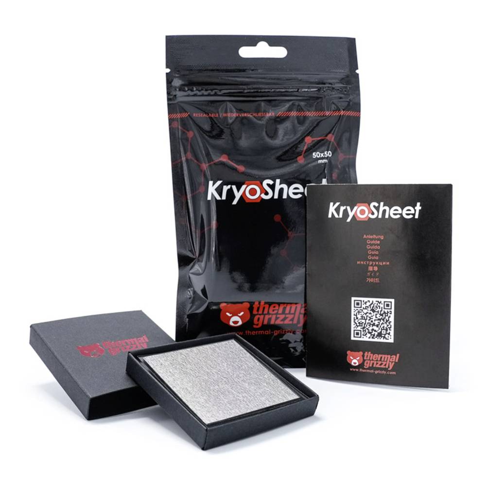 Thermal Grizzly CryoSheet Pad termico 0.2 mm (L x L) 50 mm x 50 mm