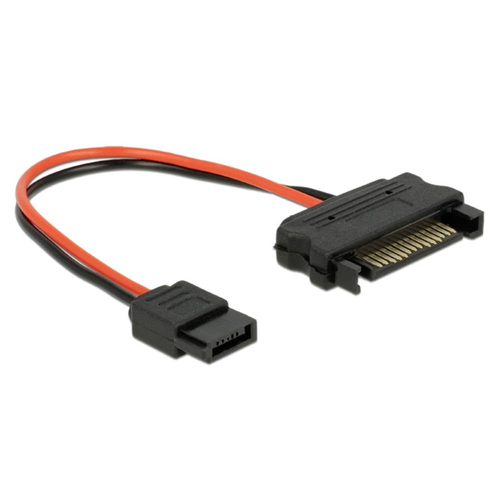Cavo Hard Disk Delock 0.1 m Nero, Rosso