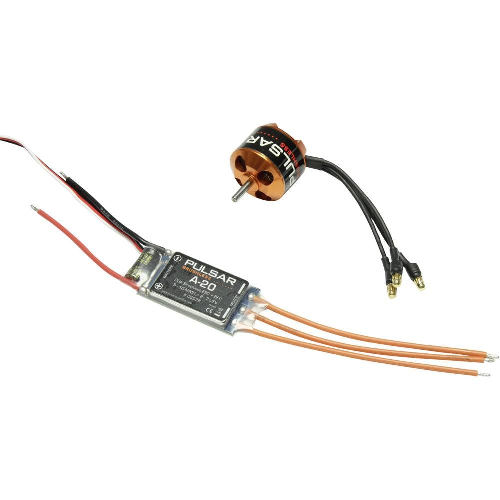 Pichler Modellbau PULSAR P15-1000 Combo Motore elettrico brushless per aeromodelli kV (giri/min per volt): 1000