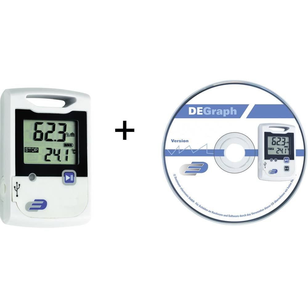 Dostmann Electronic 5005-1002 LOG20 Set Data logger multifunzione Misura: Temperatura, Umidità dellaria -30 fino a 60 °C 0 fino a 99 % ur