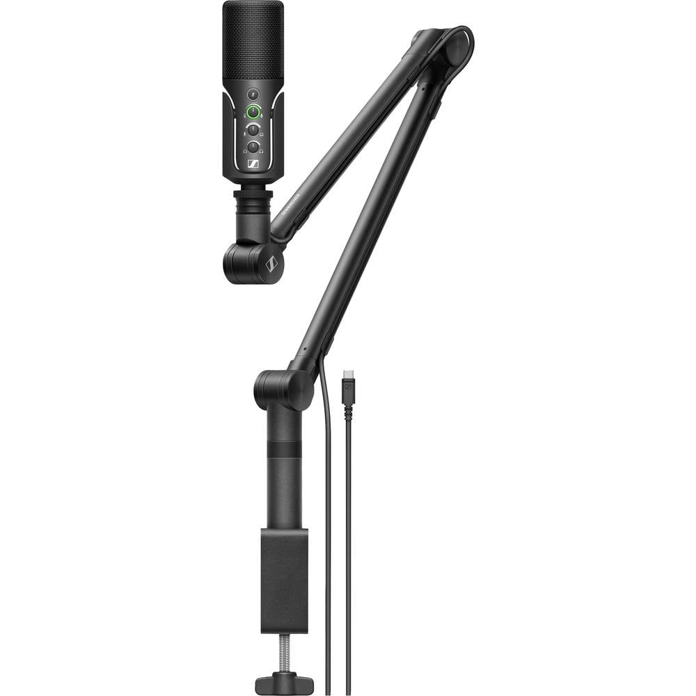 Sennheiser Profile verticale Microfono USB Tipo di trasmissione (dettaglio):USB Interruttore, incl. stativo, incl. cavo USB-C®, Audio stereo (jack da 