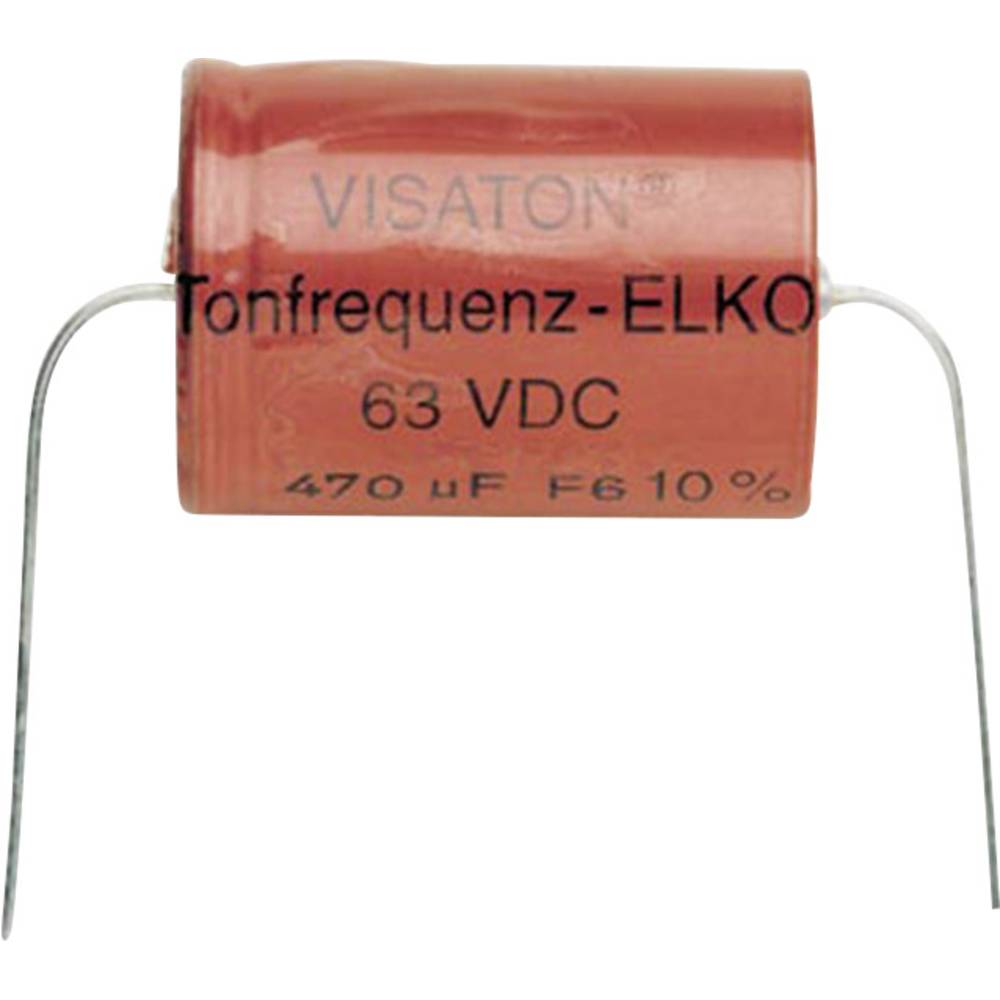 Visaton Bipolar Elco 470 UF Condensatore per altoparlanti 470 µF
