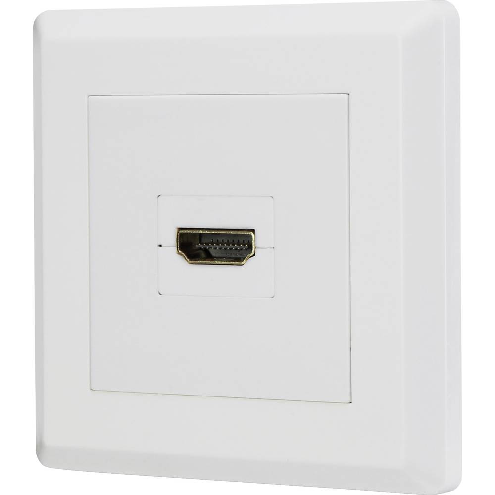 Renkforce RF-4724906 HDMI Adattatore [1x Presa HDMI - 1x Presa HDMI] Bianco contatti connettore dorati