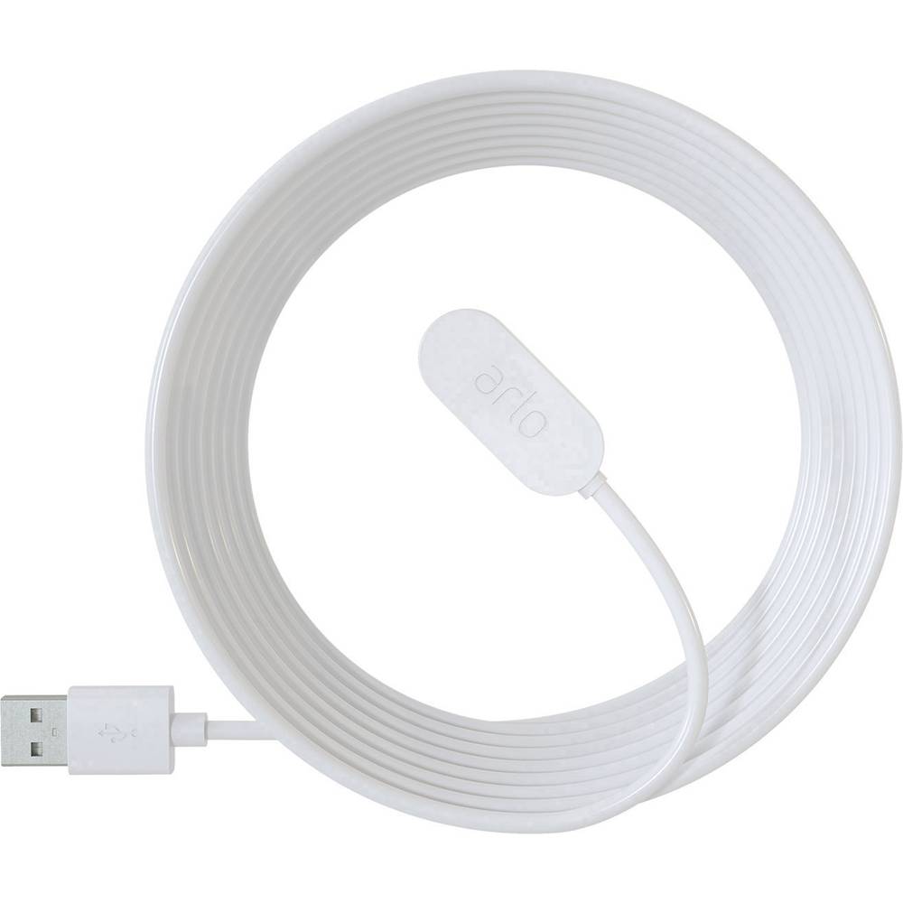 ARLO VMA5000C-100EUS Fotocamera, Batteria ricaricabile Cavo di ricarica 2.44 m Bianco