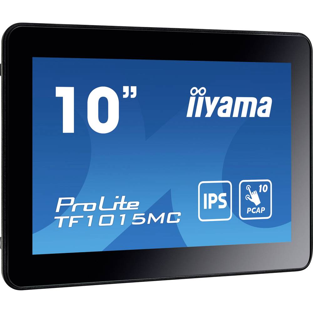 Iiyama ProLite TF1015MC-B3 Monitor touch screen ERP: C (A - G) 25.7 cm (10.1 pollici) 1280 x 800 Pixel 16:10 29 ms HDMI ™, DisplayPort, VGA, Audio-Lin