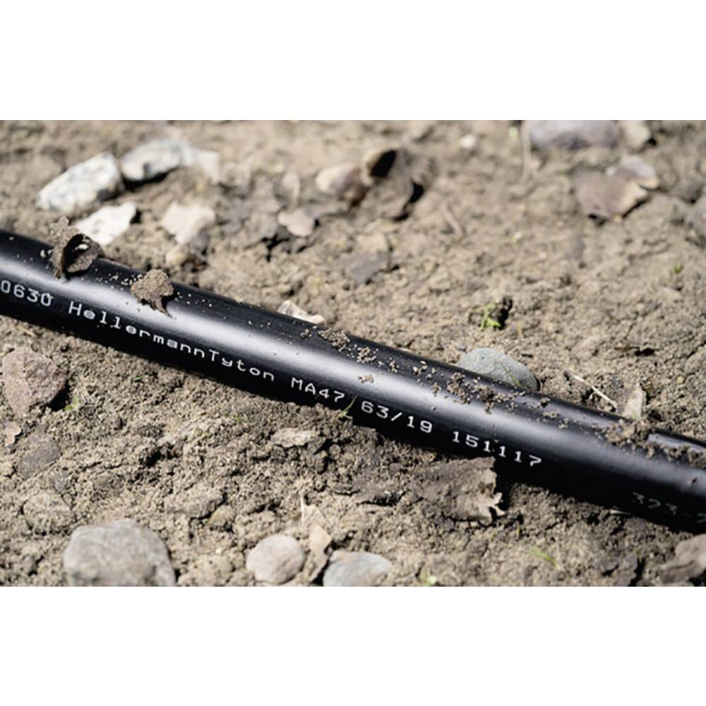 HellermannTyton 323-20080 Termoretraibile con colla Nero 8 mm 2 mm Restringimento:4:1 1 m