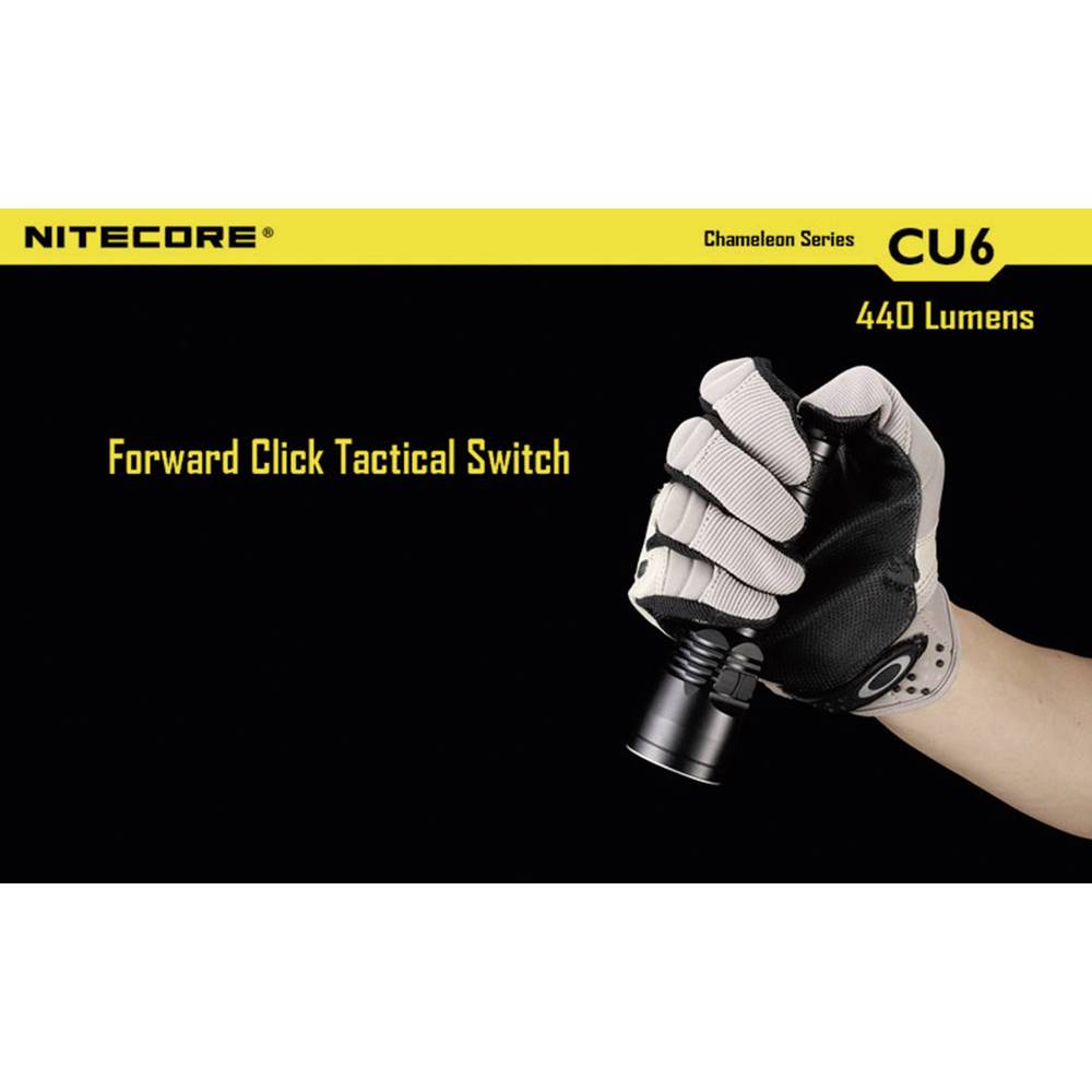 NiteCore CU6 Chameleon LED (monocolore) Torcia tascabile a batteria 440 lm 400 h 138 g