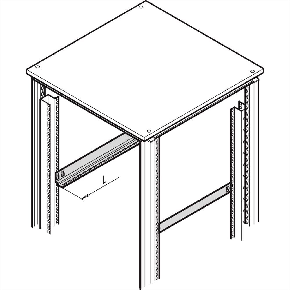 nVent SCHROFF 21127198 19 pollici Guida per armadio rack Multicolore