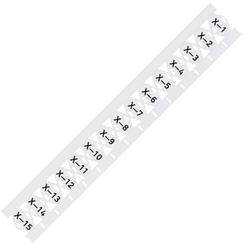 WAGO 211-835 211-835 Sistema per marcatura cavi Superficie stampabile: 25 x 10 mm Bianco Numero di marcatori: 500 500 pz.