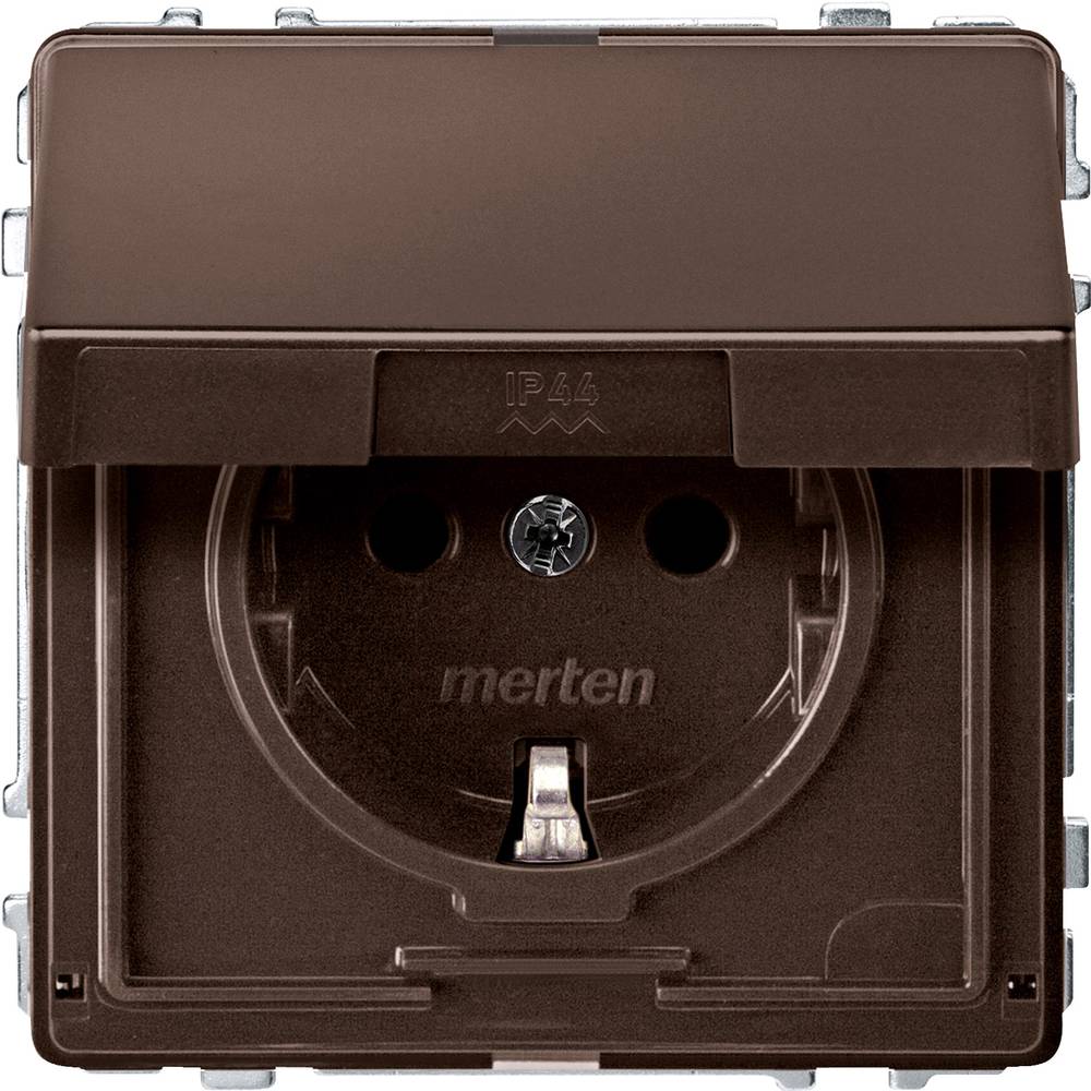 Merten Presa di corrente Aquadesign oscuro Brasile MEG2310-7215 1 pz.