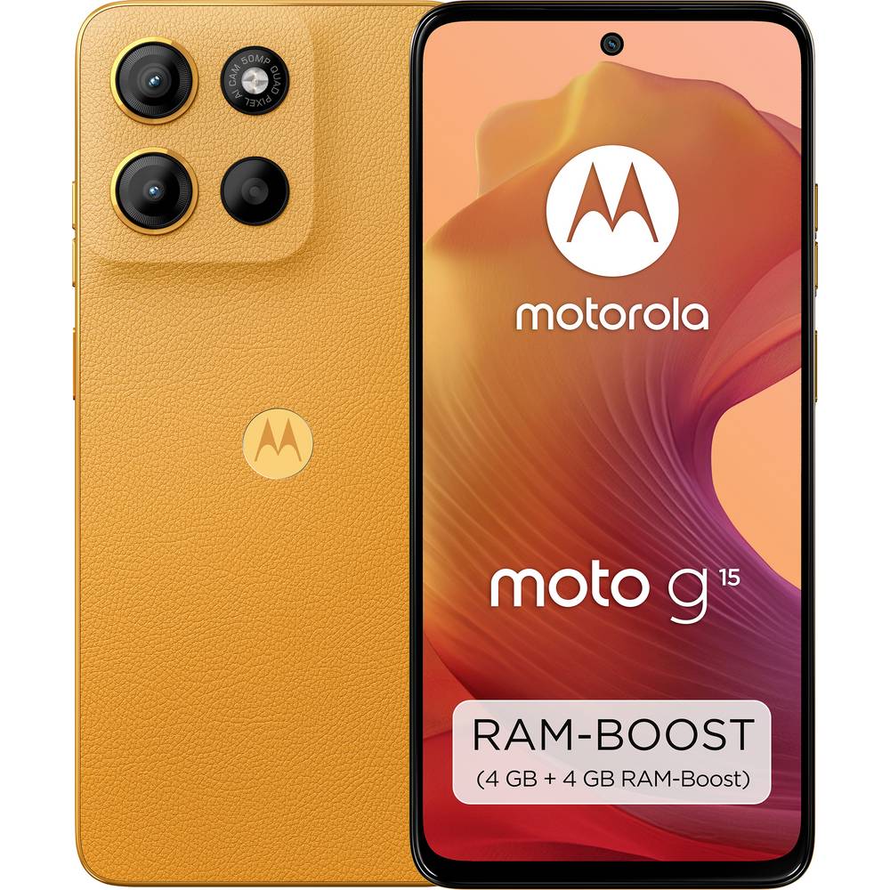 Motorola moto g15 Smartphone 128 GB 17.1 cm (6.72 pollici) ERP A (A - G)ArancioneAndroid™ 15;Dual-SIM