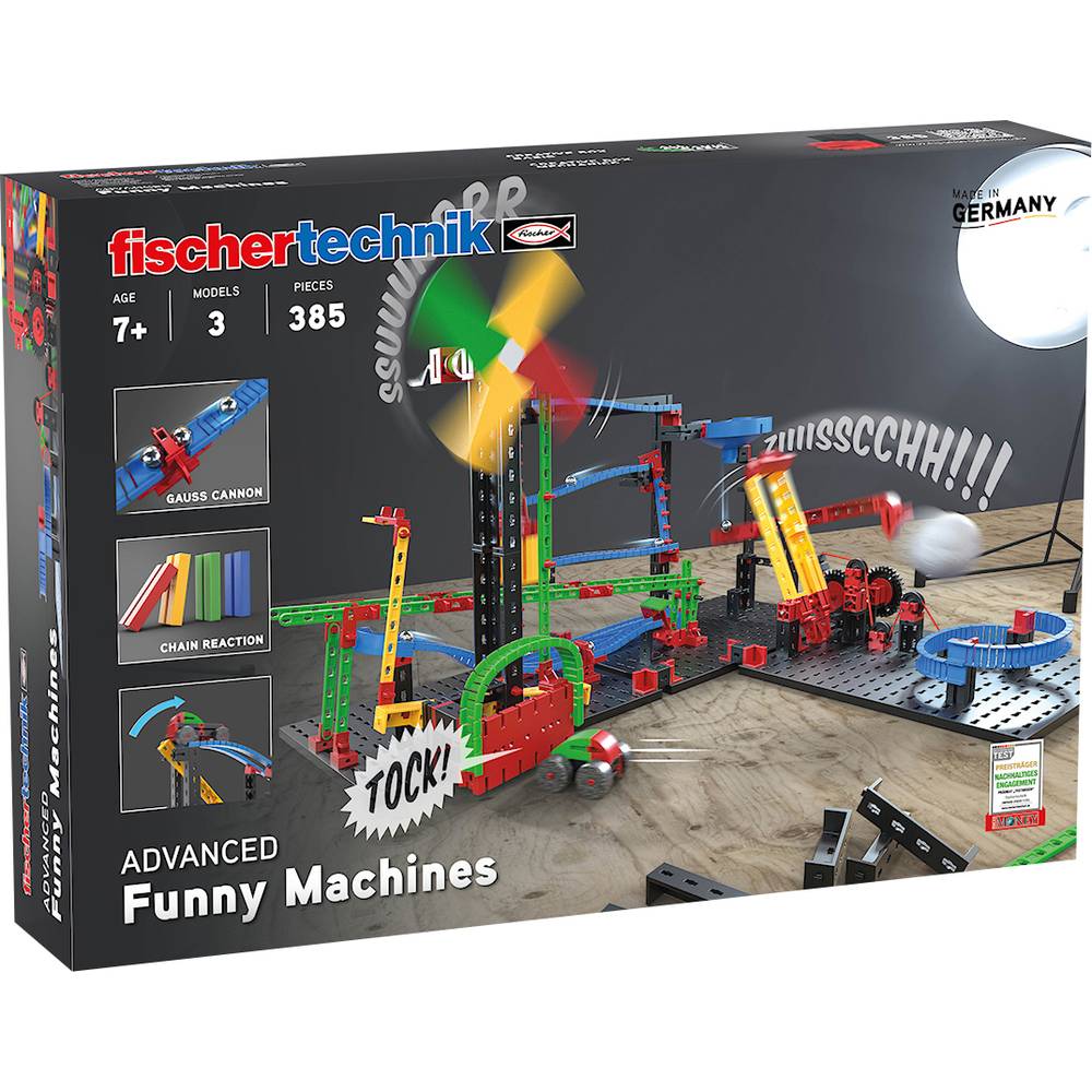 fischertechnik 551588 ADVANCED Funny Machines - Kettenreaktion Kit da costruire da 7 anni