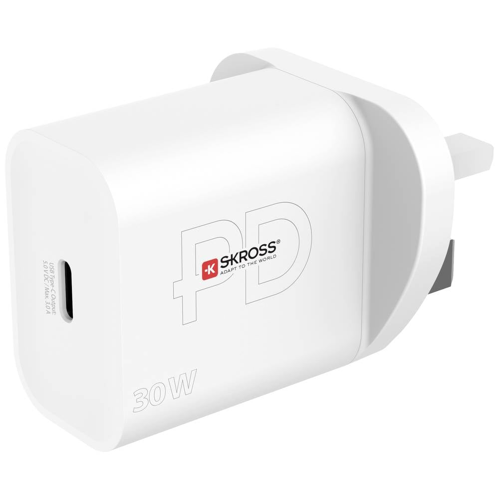 Skross Power Charger UK Caricatore USB 30 W 1x USB-C ® Ambiente interno
